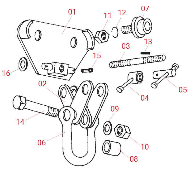 Trolley parts diagram